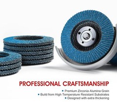 40 Pack 4.5″ 4-1/2″ Zirconia Flap Disc 40 60 80 120 Grit Sanding Grinding Wheel