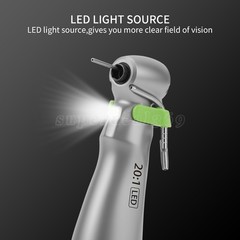 1-5*SANDENT 20:1 Implant Dental Contra Angle Handpiece LED E-generator Fit W po