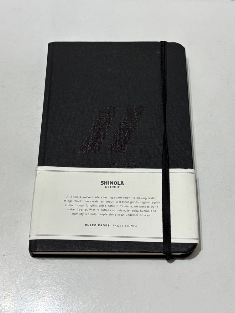 NEW Shinola Detroit Lined Ruled Pages 5.25″ x 8.25″ 192 Pages 60lb Journal