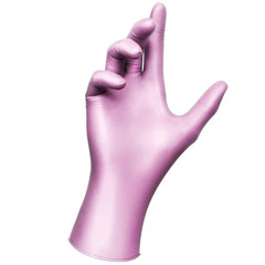 Top Glove Nitrile Disposable Powder Free Glove – Pearlescent Pink/ Violet 50s