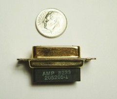 AMP/TE 205205-1 DB15 Female Receptacle Connector 15 Pin (for Snap-in Contacts)