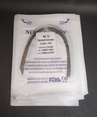 Dental Orthodontic Thermal Activated Niti Wires Round Arch Wires Ovoid Form