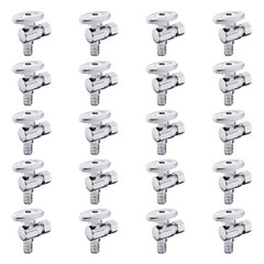 EFIELD 20PCS 1/2 Inch Pex X 3/8 Inch OD Brass 1/4 Turn Angle Stop Valve ,NoLead