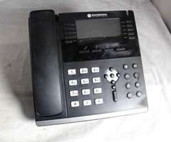 Lot of 5 Sangoma S705 IP POE Gigabit VoIP IP Office Phones w/ Handsets & Stands