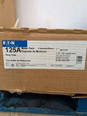 EATON METER STACK PACK 1MP3124R 400 AMP 120V240V 3R 125 AMP 3 BASE SOCKETS