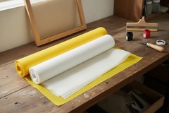 Screen Printing Mesh, 100Mesh 40T, White, 50in x 3Yards, Polyester