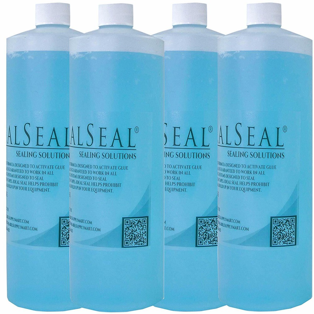 Four Quarts Sealing Solution For Pitney Bowes, Neopost, Hasler, Postalia (Blue)