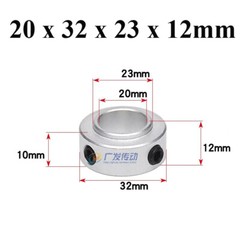 Double/Single Split Shaft Collar Clamp-On Collars With Set Screw SOH SRH SCH SSH