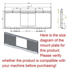 Skid Steer Attachment Snow Pusher PULLBACK BAR for Clean Snow Job Sit Clean Up