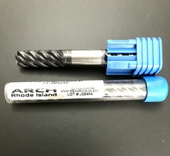ARCH 3/8″ 5FL Corner Radius End Mill .070R Double End Solid Carbide AlTiN