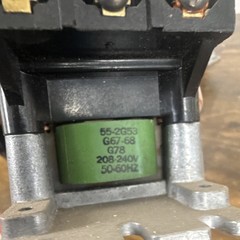 GE CR153DA078EZB NEMA Size 00 Contactor 3-Pole 208-240V Coil 40A AC
