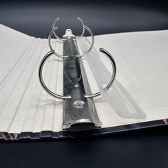 Vintage Three Ring Binder 1990s Lightning Clouds Waiting Tiger School Office