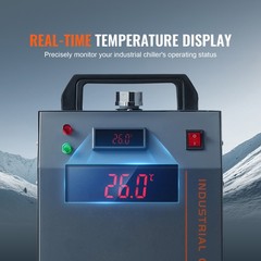 VEVOR Air-cooled Industrial Water Chiller CW-3000 12 L 12 L/min for Laser Tube