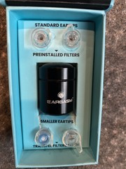 Eargasm Clear / Blue Noise Reduction Earplugs (read Description)