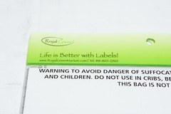 New Lot of 1648 Royal Green Rectangle Labels Clear Matte Finish 1″ x 0.375″