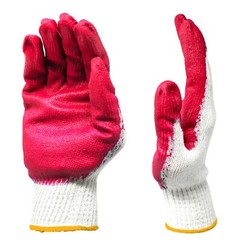 10x-300x Red Palm Latex Coated Commerical Working Safety Gloves – Made in Korea