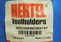 Hertel End Mill Adapter NMTB50 3/8″ Diam HQC50EM0382797 4201950