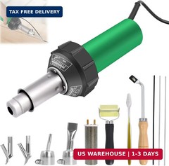 1600W Plastic Welder Kit, 100V Hot Air Welding Gun with Adjustable Temperature