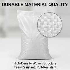 Heavy Duty Woven Sandbags 8PCS – Reusable Flood, Construction & Storage Bags