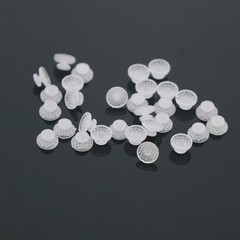 100Pcs Composite Dental Orthodontic Ceramic Clear Lingual Button Bondable Round