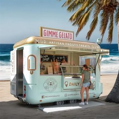 Commercial Food Van Concession Street Mobile Food Truck Cart Fast Food Trailer