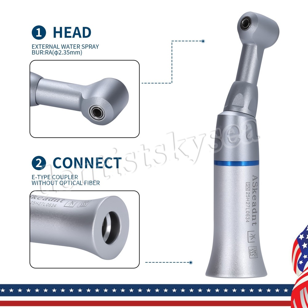 Dental Low Slow Speed Handpiece Contra Angle Push/Latch E-Type YAD/EP