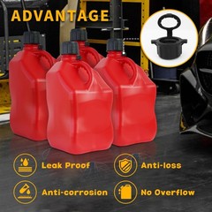 8 PCS Racing Gas Can Replacement Vent Caps for 3/5/5.5 Gallon VP fuel 8