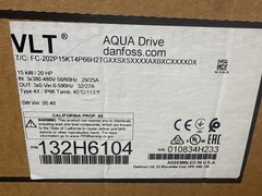 New Danfoss 132H6104 AQUA Drive VLT, 20HP Variable Frequency Drive, 3PH 480V VDF