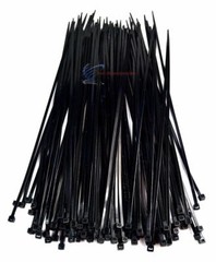 100 Pieces 15″ Black Nylon Cable Straps Zip Ties Wire 50 Lbs Tensile Strength