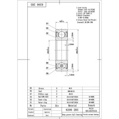 (100) 6206-2RS Premium Rubber Seal Ball Bearing C3 EMQ, 30x62x16 6206 2RS 6206rs