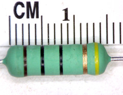 1 pc 10 ohm 3W 5% Wire Wound Power Resistor .with flameproof coating
