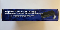 Impact Acoustics 3-Play Component High Performance Digital Audio/Video Selector