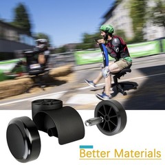 2 Inch Black Silent Stemless Caster,Office Chair Wheels Replacement Chair