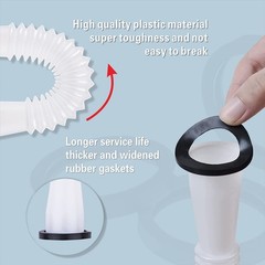 Flexible Gas Can Spout with Vent Cap – 1-5 Gallon Nozzle for Fuel & Water