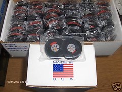 Black with Red Ribbon Universal Typewriter Ribbon with eyelets 2 Inch Spool