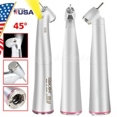 45° Angle Head Dental 1:4.2 Increasing LED Optic Contra Angle handpiece Inner US