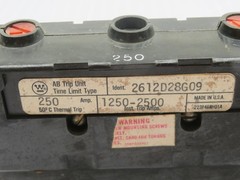 WESTINGHOUSE 2612D28G09 CIRCUIT BREAKER TRIP T212434