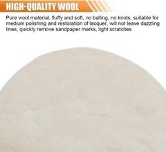 3PCS 5 Inch Buffing Pad Kit – Polishing Pad with Hook and Loop Ba Size: 5 Inch