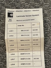 4151 Laminate Veneer Preparation System By Brasseler, used