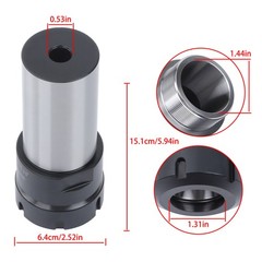 2″ Straight Shank Er40 Collet Chuck Tool Holder Quick Change 3.5inch