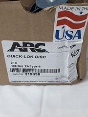 Arc Quick-Change Disc: S-Lock, 2″ Dia, 120 Grit, Zirconia Alumina Qty 30 319038