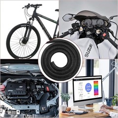 50FT Car High Temperature Braided Wire Loom Split-Sleeve Heat Resistant Cover
