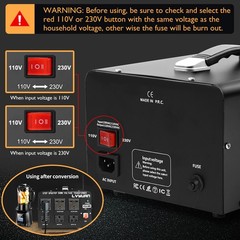 5000W Voltage Transformer Converter Step Up Down 110V 220V-240V Heavy Duty Power