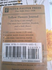 5X7 In Yellow Flowers Journal 160 PagesPeter Pauper Press Lovely & Bright New