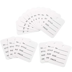 jijAcraft 1000Pcs Price Tags, White Clothing Tags for Retail, Small Kraft Paper
