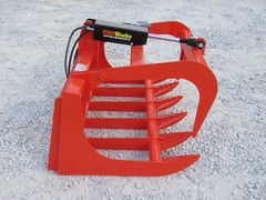 48″ Orange Root Rake Grapple Bucket Attachment Skid Steer Tractor Loader