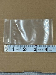 100 Small Reclosable Clear Storage Baggies Jeweler bags Accessory Eighths 2×4