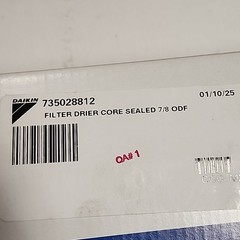 EMERSON EK-417S Liquid Line Filter Drier EK 7/8″ ODF,Solder,NEW IN BOX.