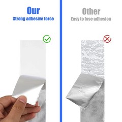 Aluminum Foil Tape 2″ x 65ft | 3.9 Mil High-Temp HVAC Tape for Ductwork & Vents