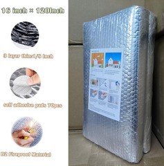 Reflective Insulation Roll 16″x10ft – Fireproof Thermal Bubble for All Seasons